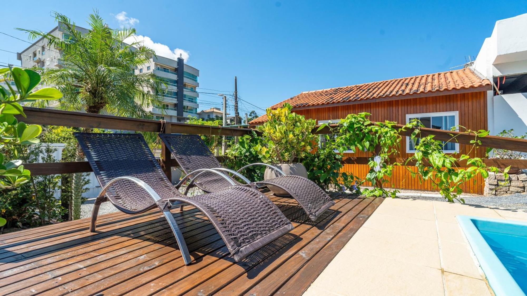 Villa Residencial Com Piscina Possui Jacuzzi Aquecida Com Hidromassagem à Bombinhas Extérieur photo